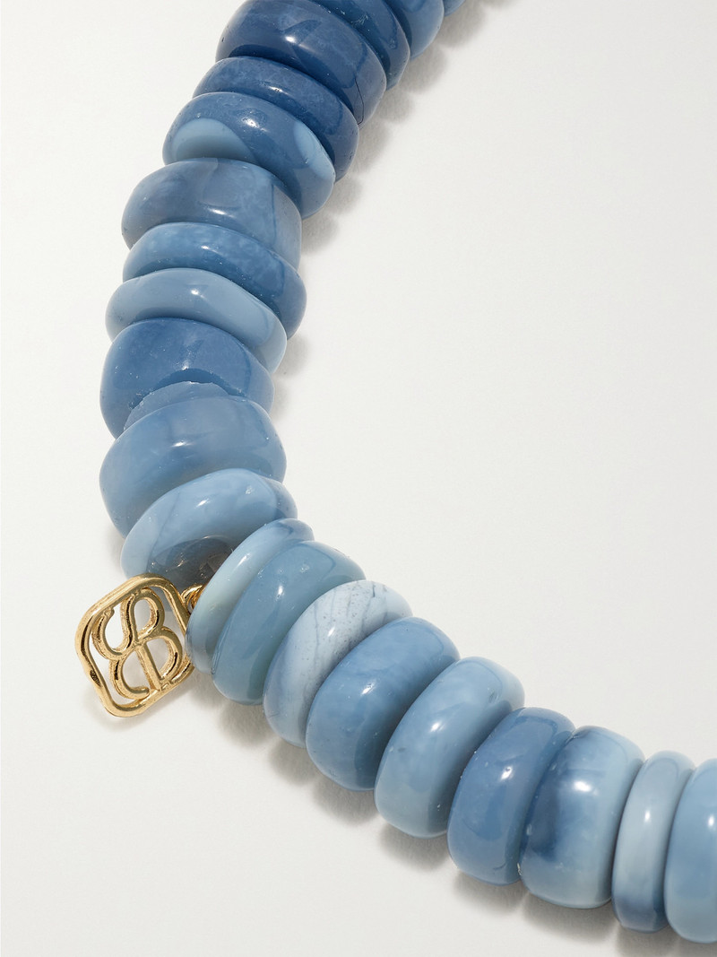 Mini Moroccan Flower 14-karat Gold, Opal, Pearl And Enamel Bracelet 3