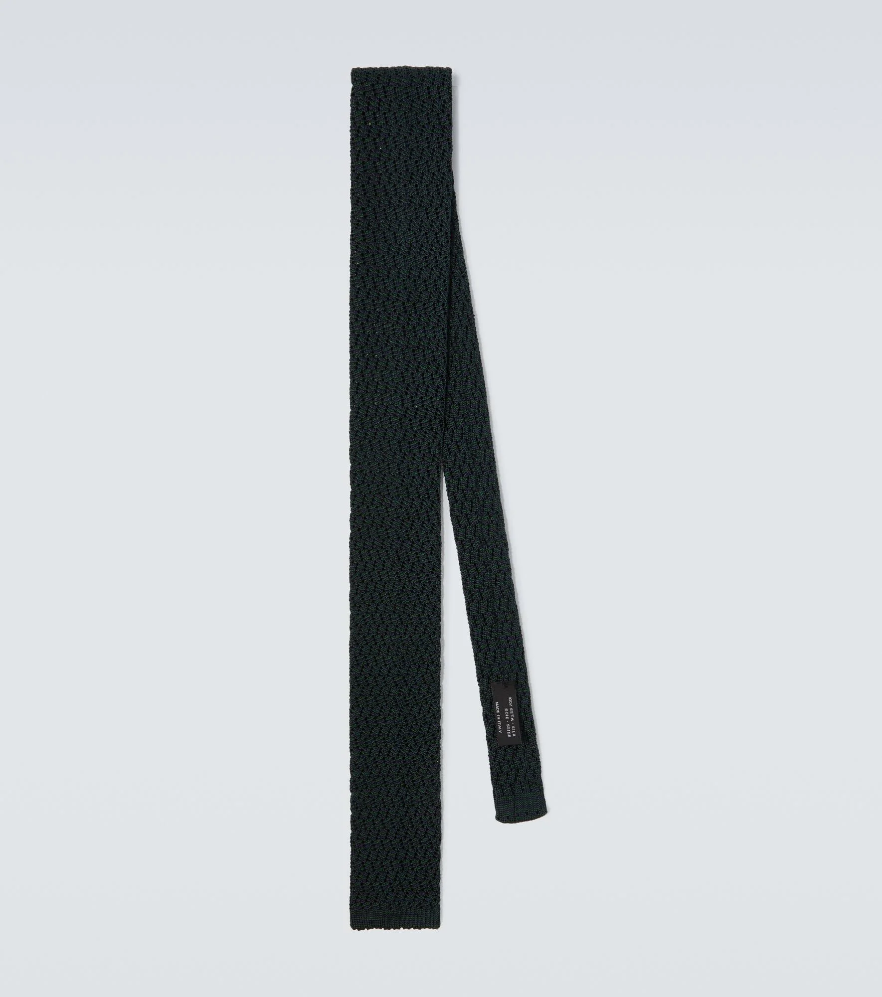 Knitted silk tie - 1