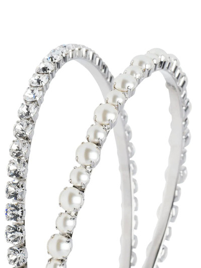 Miu Miu embellished double hairband outlook