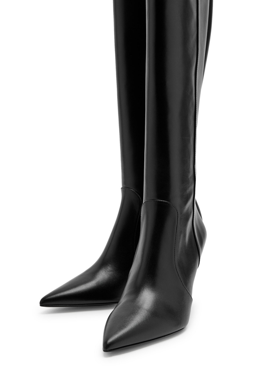 Stuart Weitzman Vinnie 85 Leather Knee-high Boots - 3