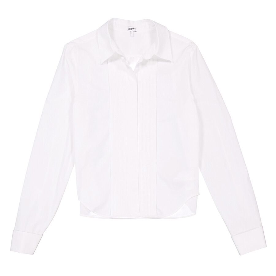 Loewe Front Button Pleated Cotton Shirt - 5
