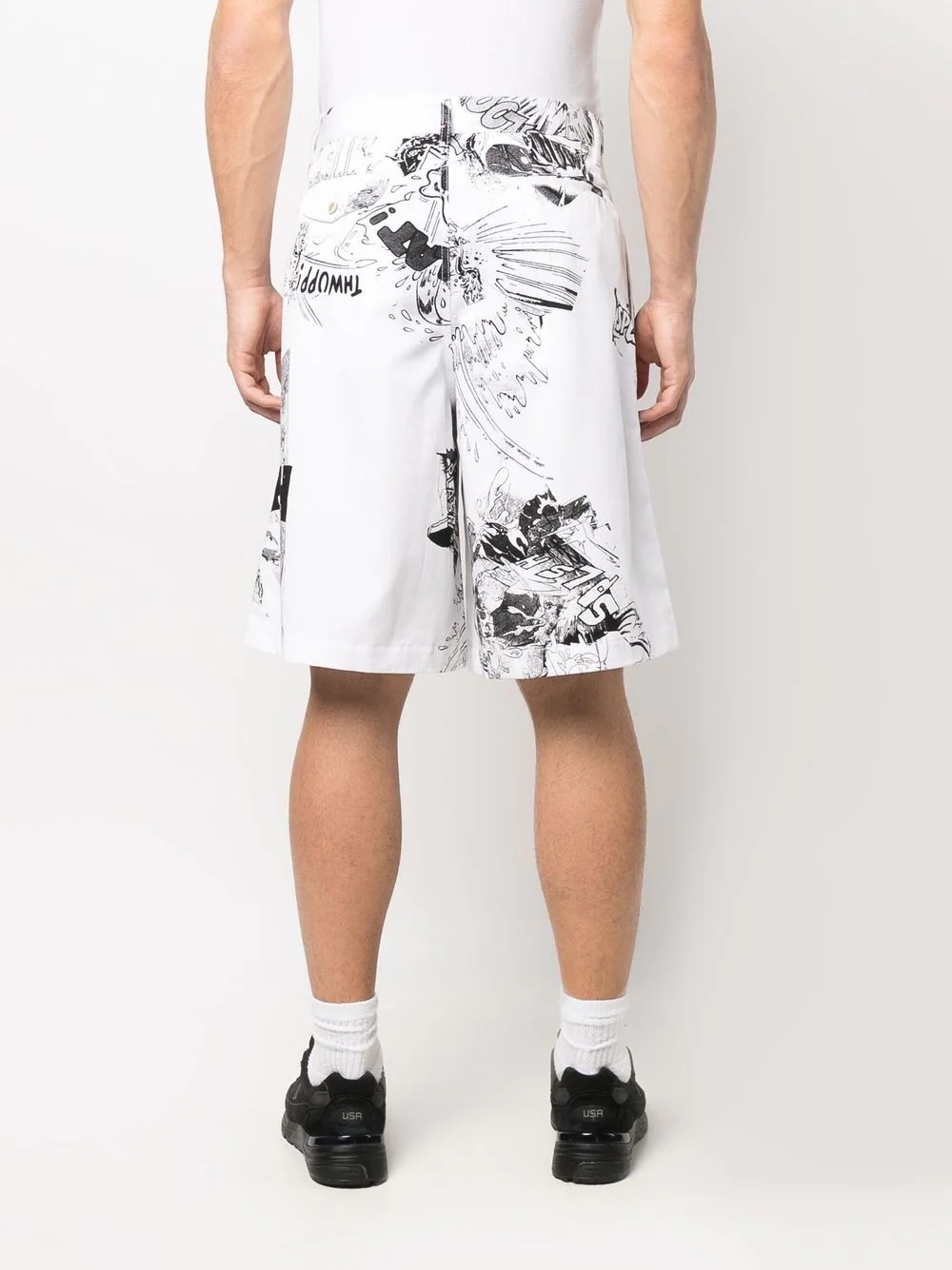 x Christian Marclay wide-leg shorts - 4