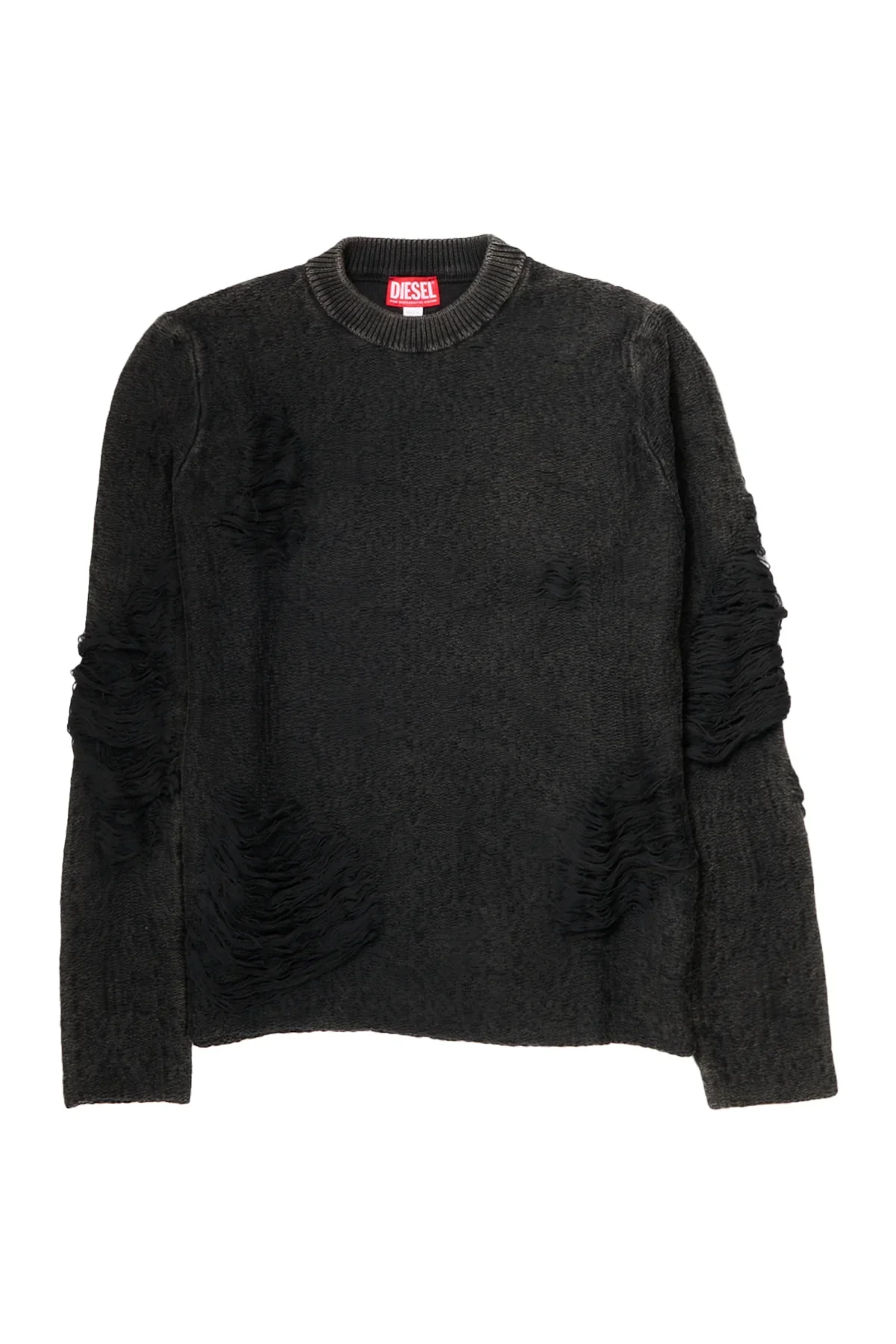 Diesel Distressed Sweater Black - 1