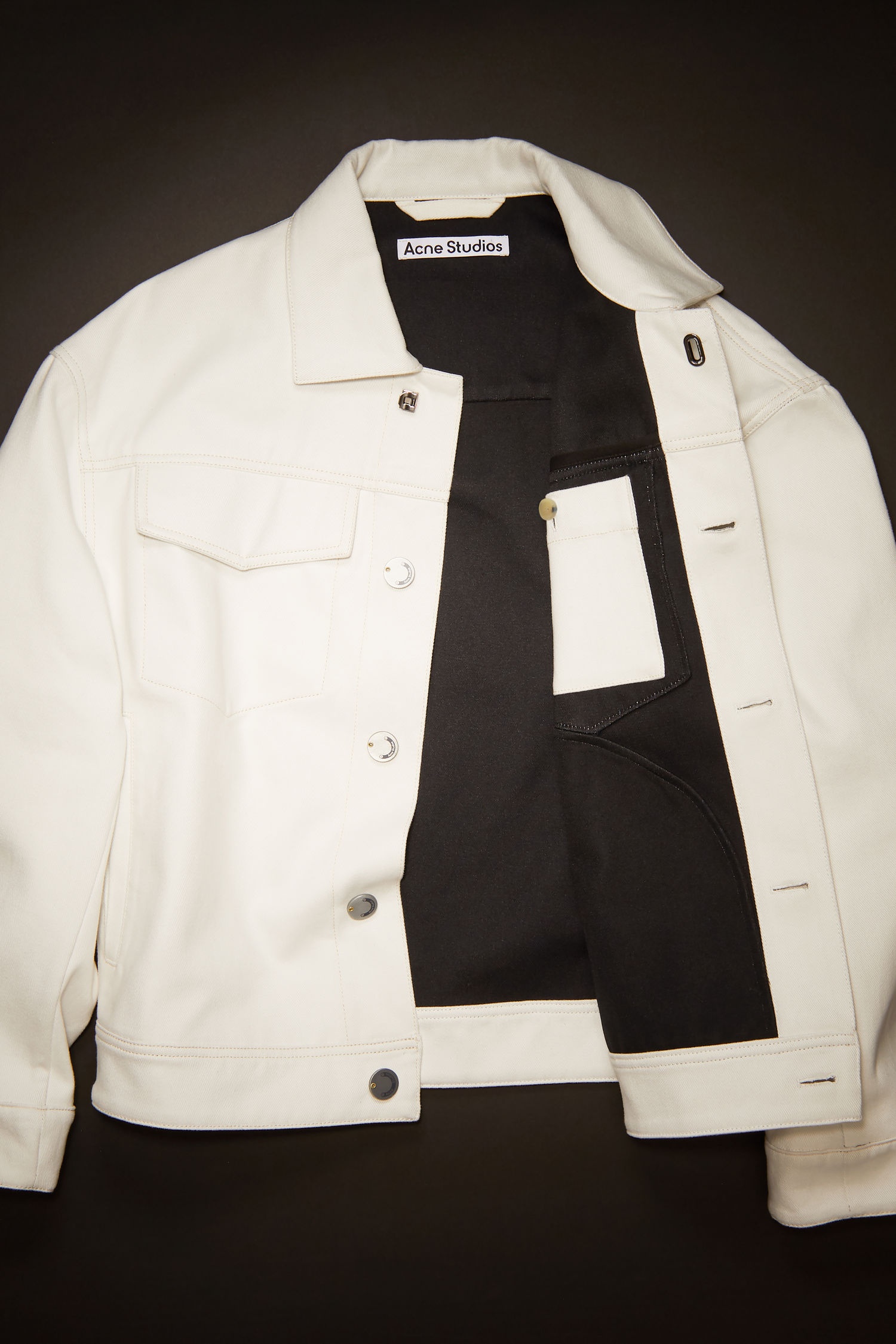 Cotton twill jacket off white - 5