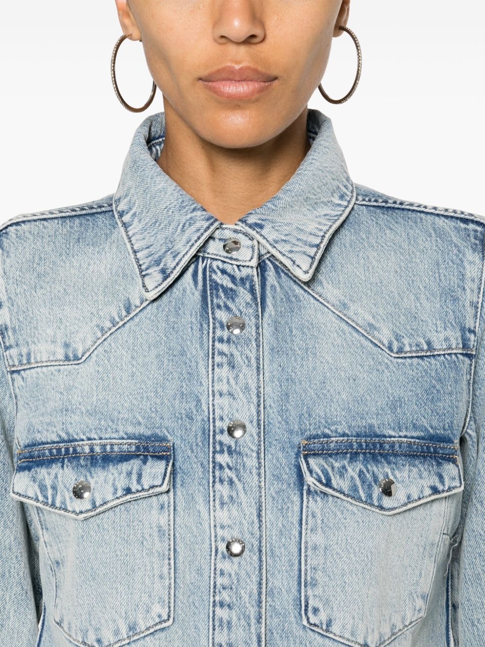 Heritage washed-denim shirt - 5