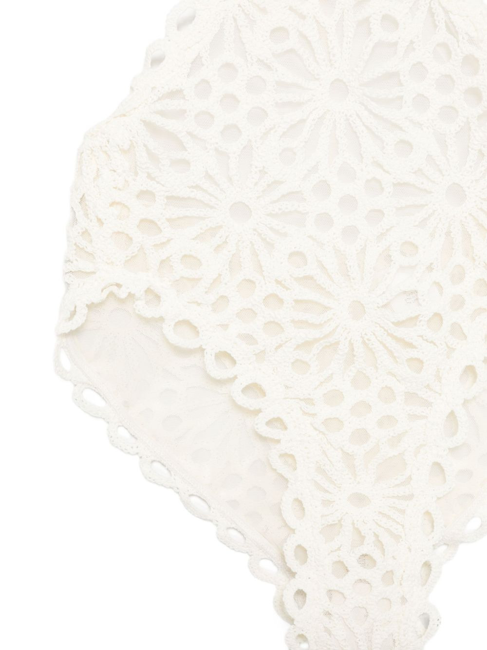 floral-lace swimsuit - 3