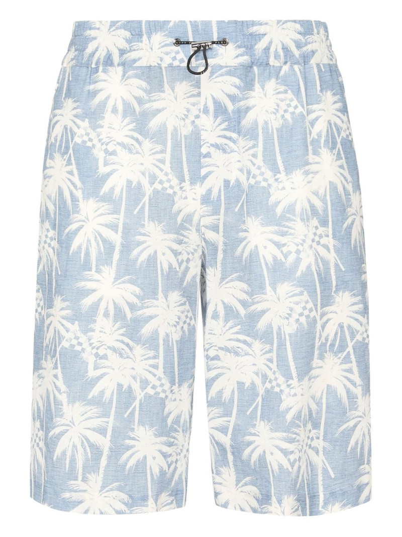 Kid Fit Chambray-print shorts 1