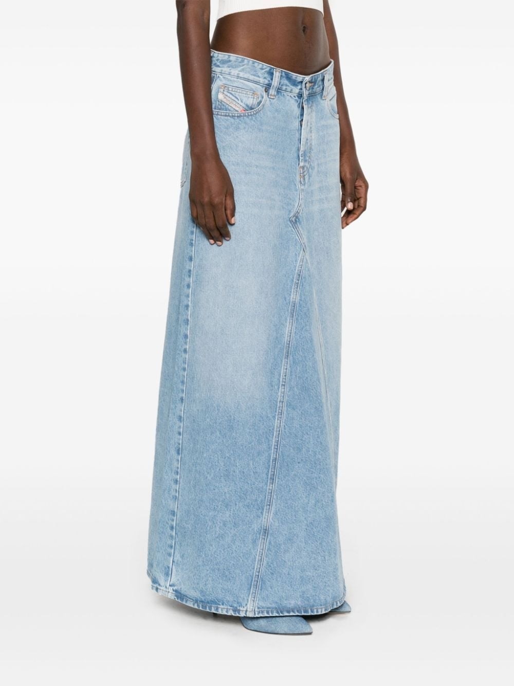 Denim long skirt - 3