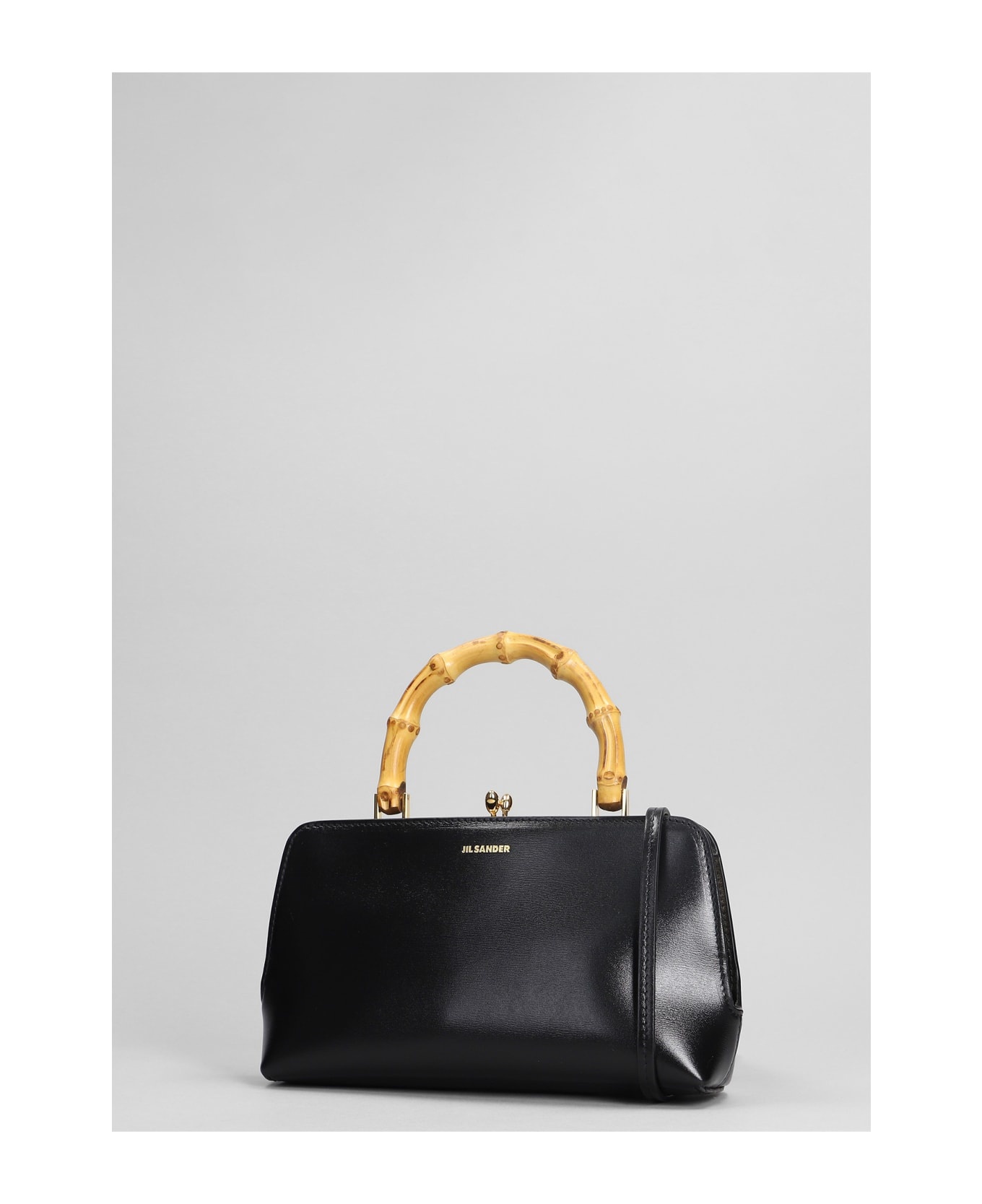 Gojii Bambo Shoulder Bag In Black Leather - 2