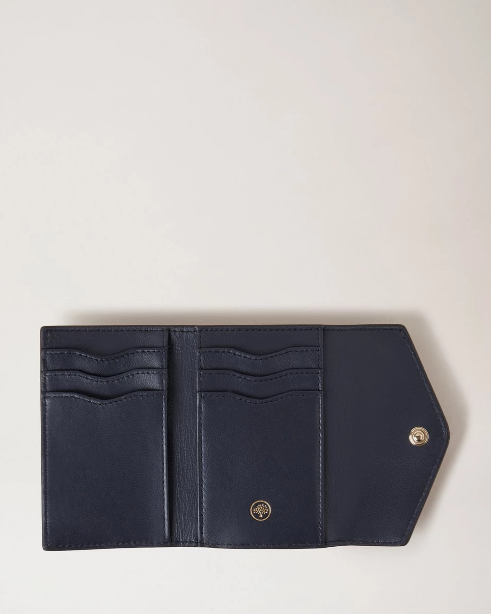 Folded Multi-Card Wallet Heavy Grain (Chestnut) - 2