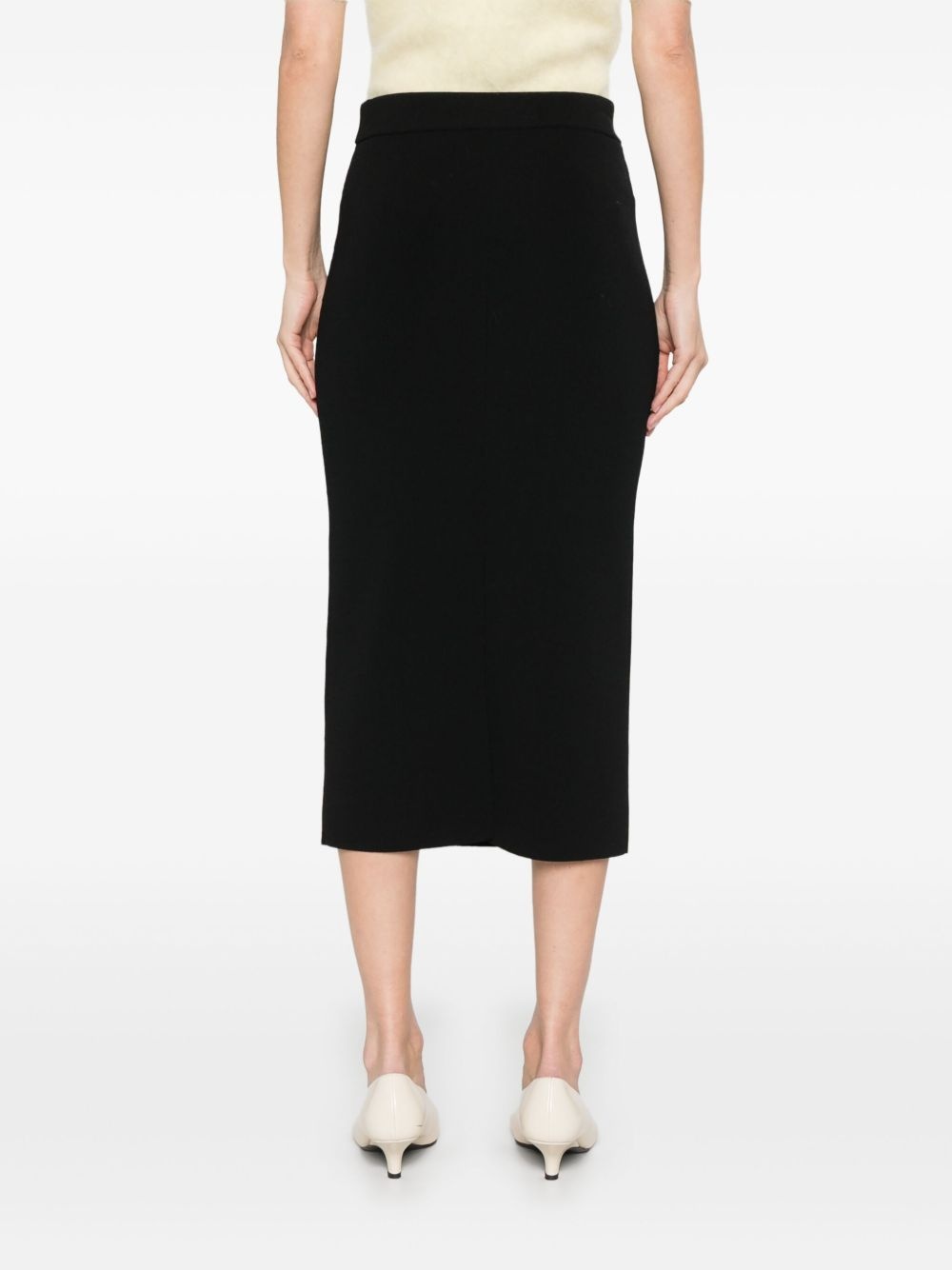 ribbed midi skirt - 4