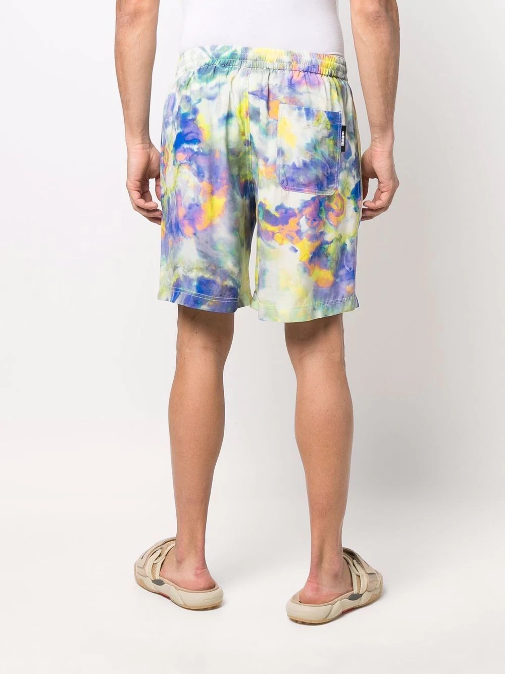 tie-dye print bermuda shorts - 4