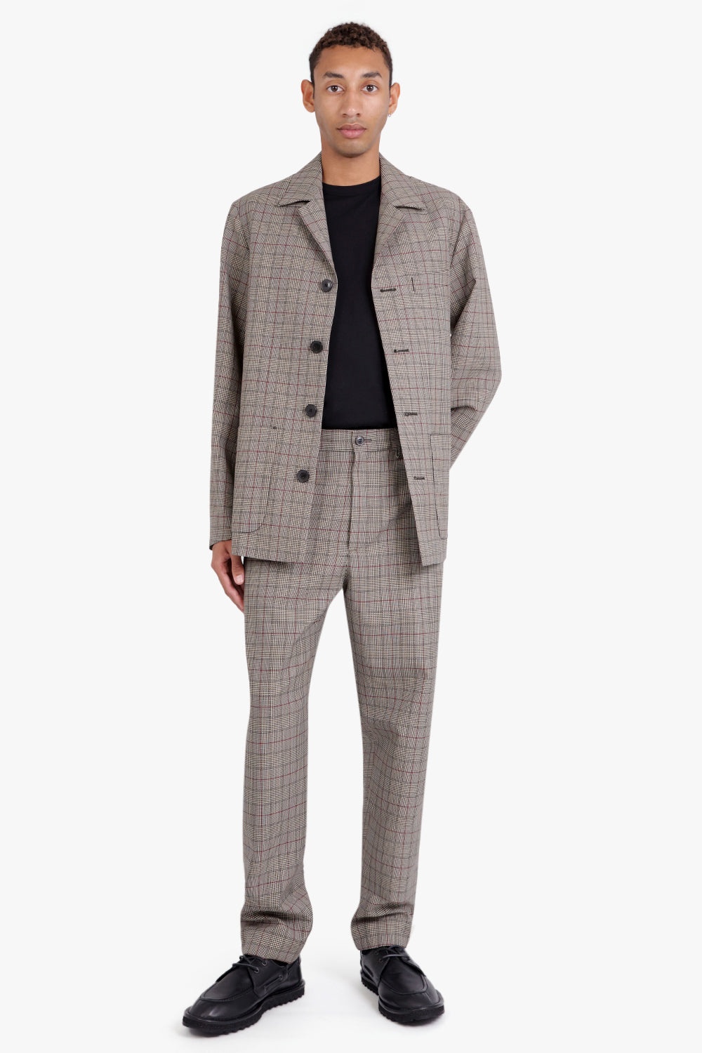 PENWICK WOOL CHECK PANT | SAND - 2