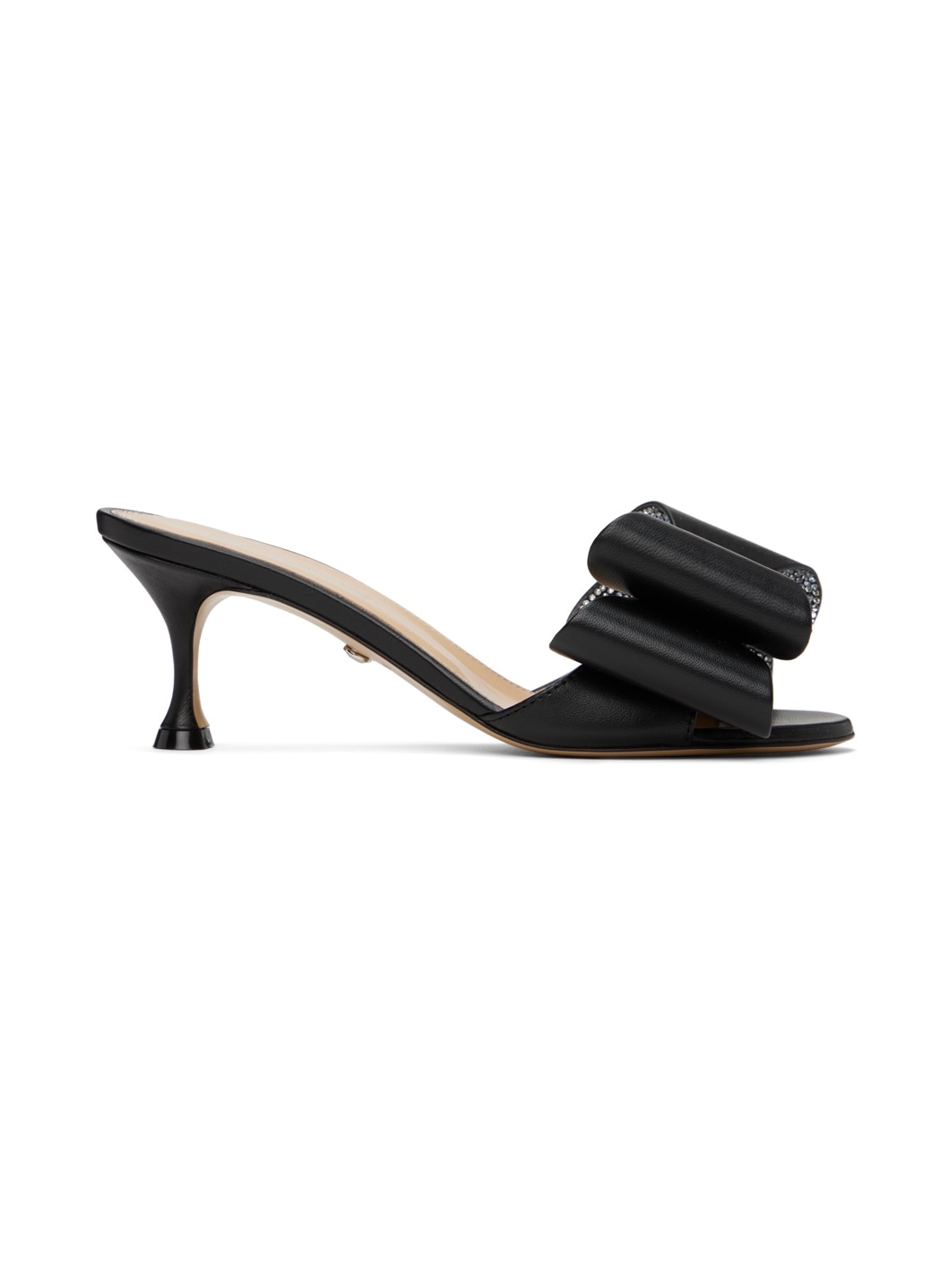 Black 'Le Cadeau' Nappa 65 Heeled Sandals - 1