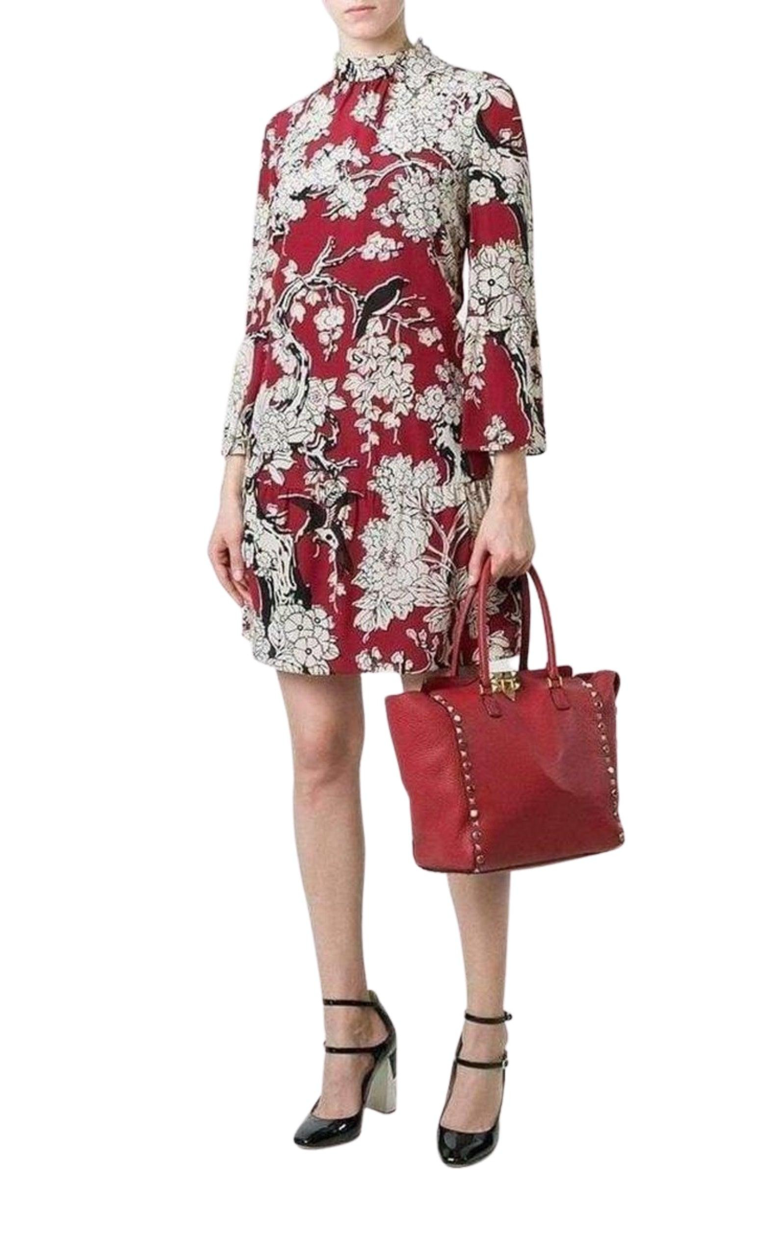 Rockstud Rolling Trapeze Tote Bag - 6