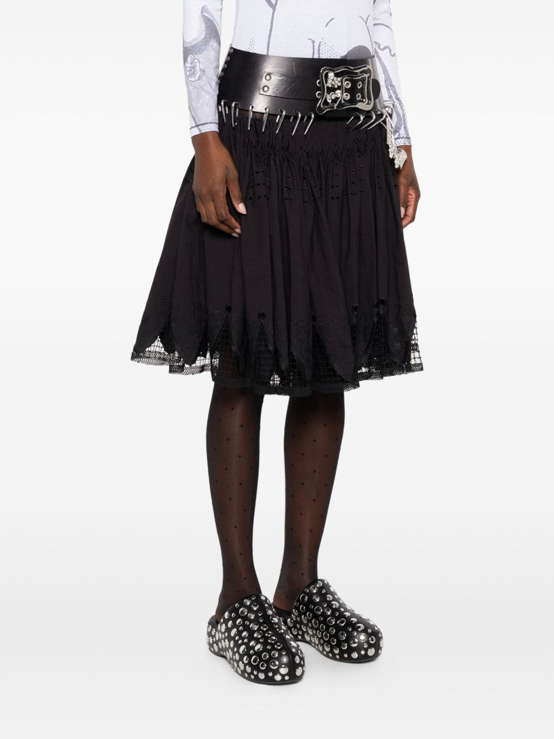 butterfly-appliqué carabiner skirt 3
