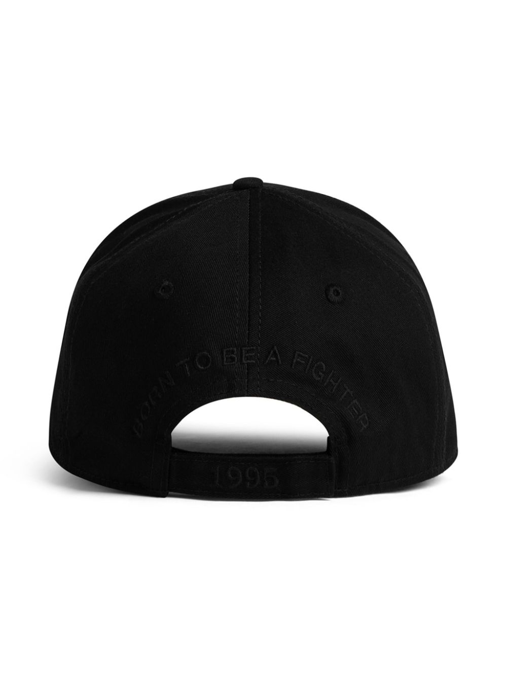 logo-embroidered cotton cap - 2
