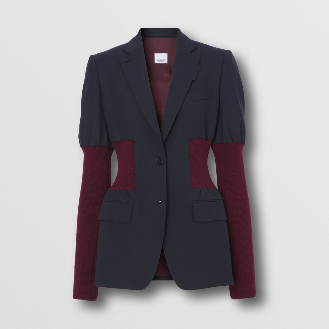 Panel Detail Wool Tailored Jacket - 1