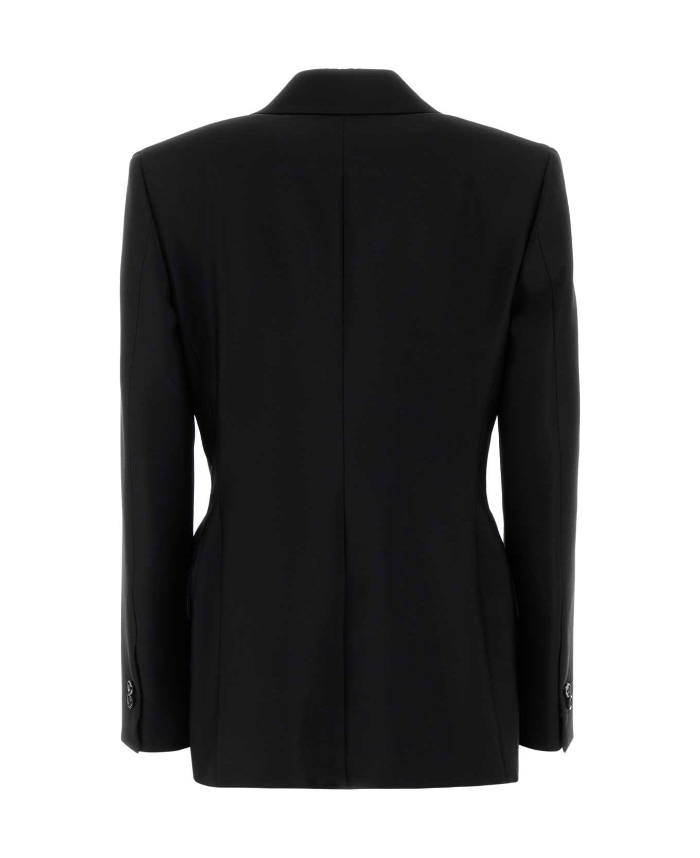 Bottega Veneta Black Wool Blazer | italist | REVERSIBLE