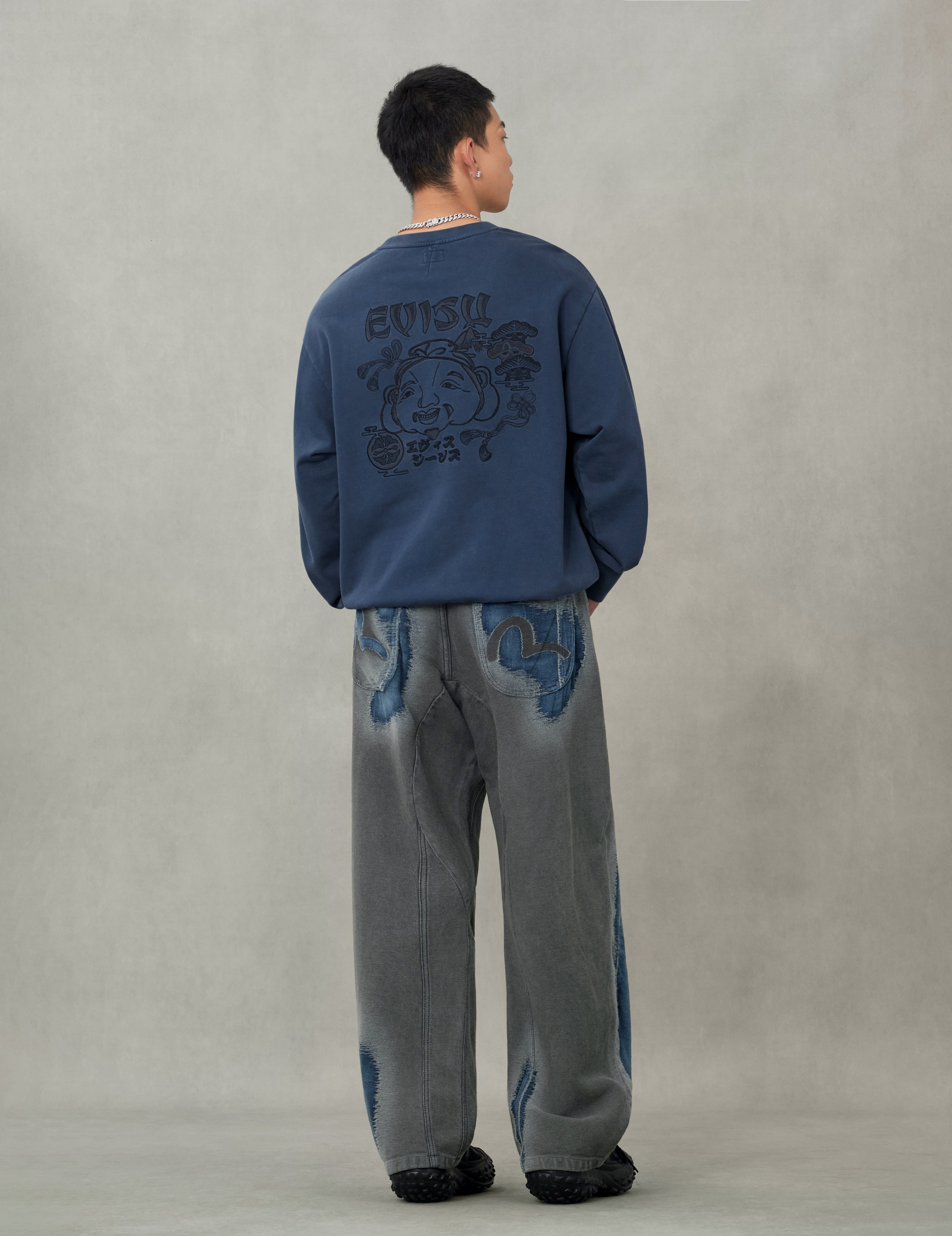 Godhead and Logo Embroidery Relax Fit Sweatshirt - 6