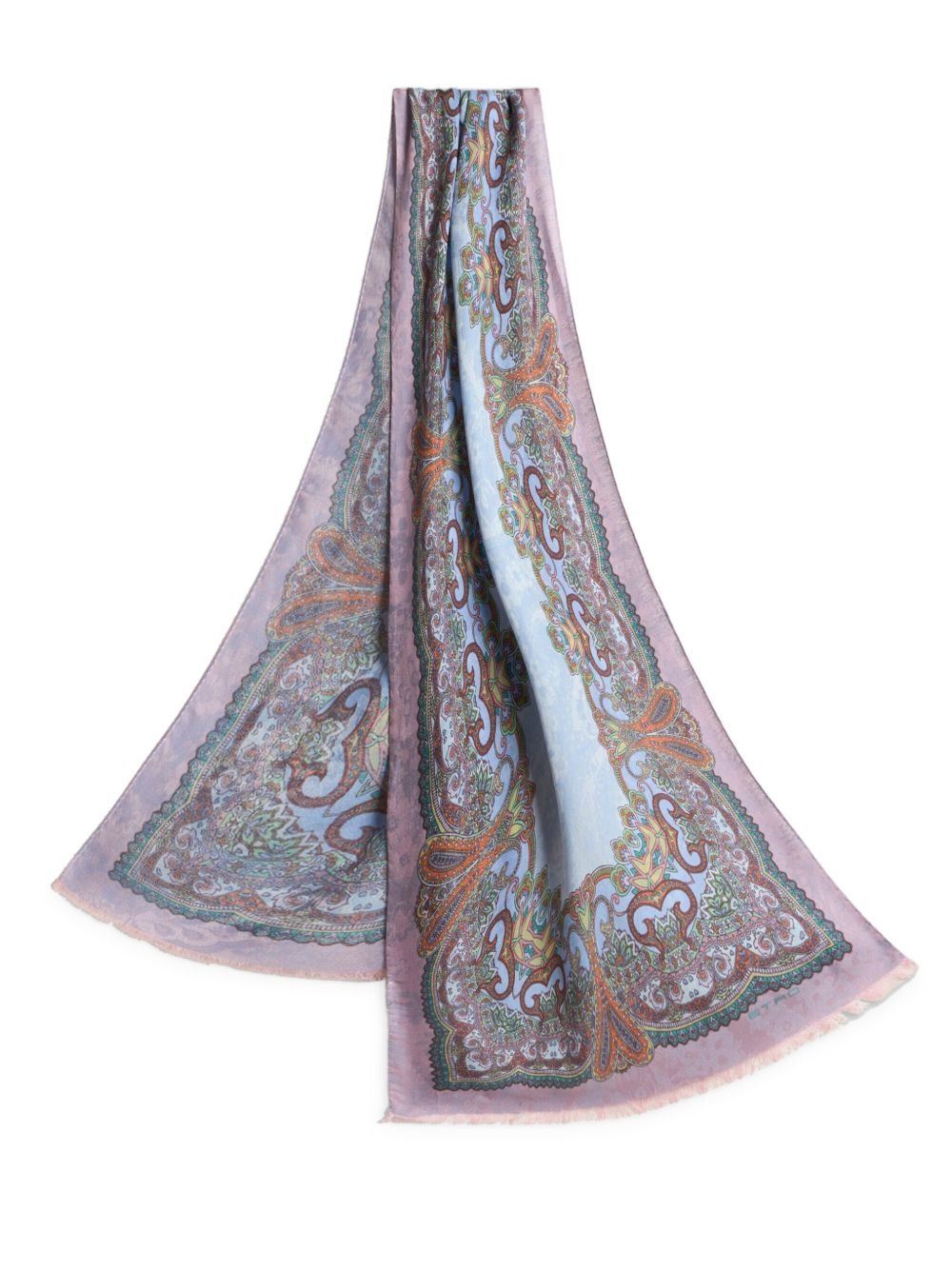 floral-print scarf - 3