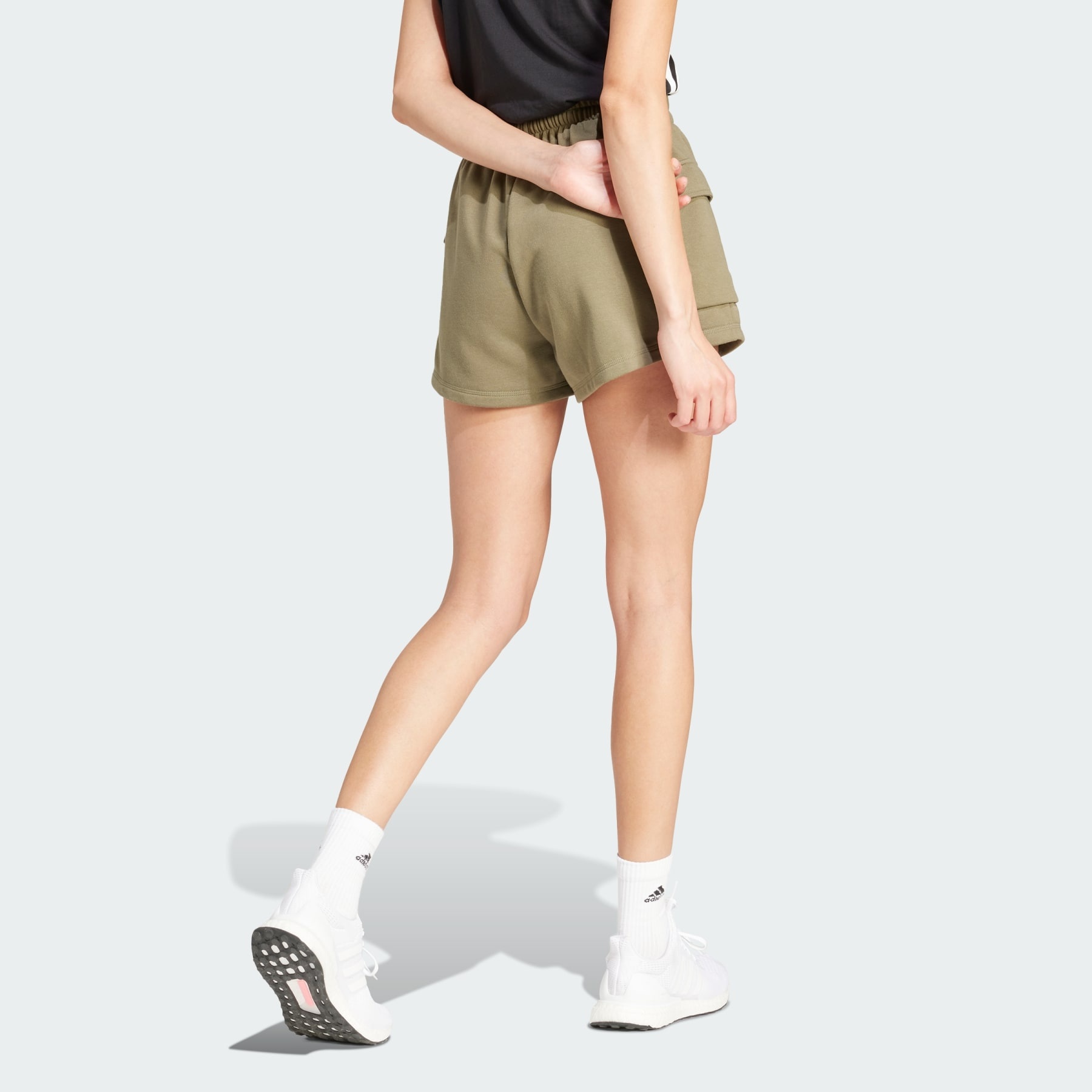 Essentials Small Logo French Terry Cargo Shorts - 3