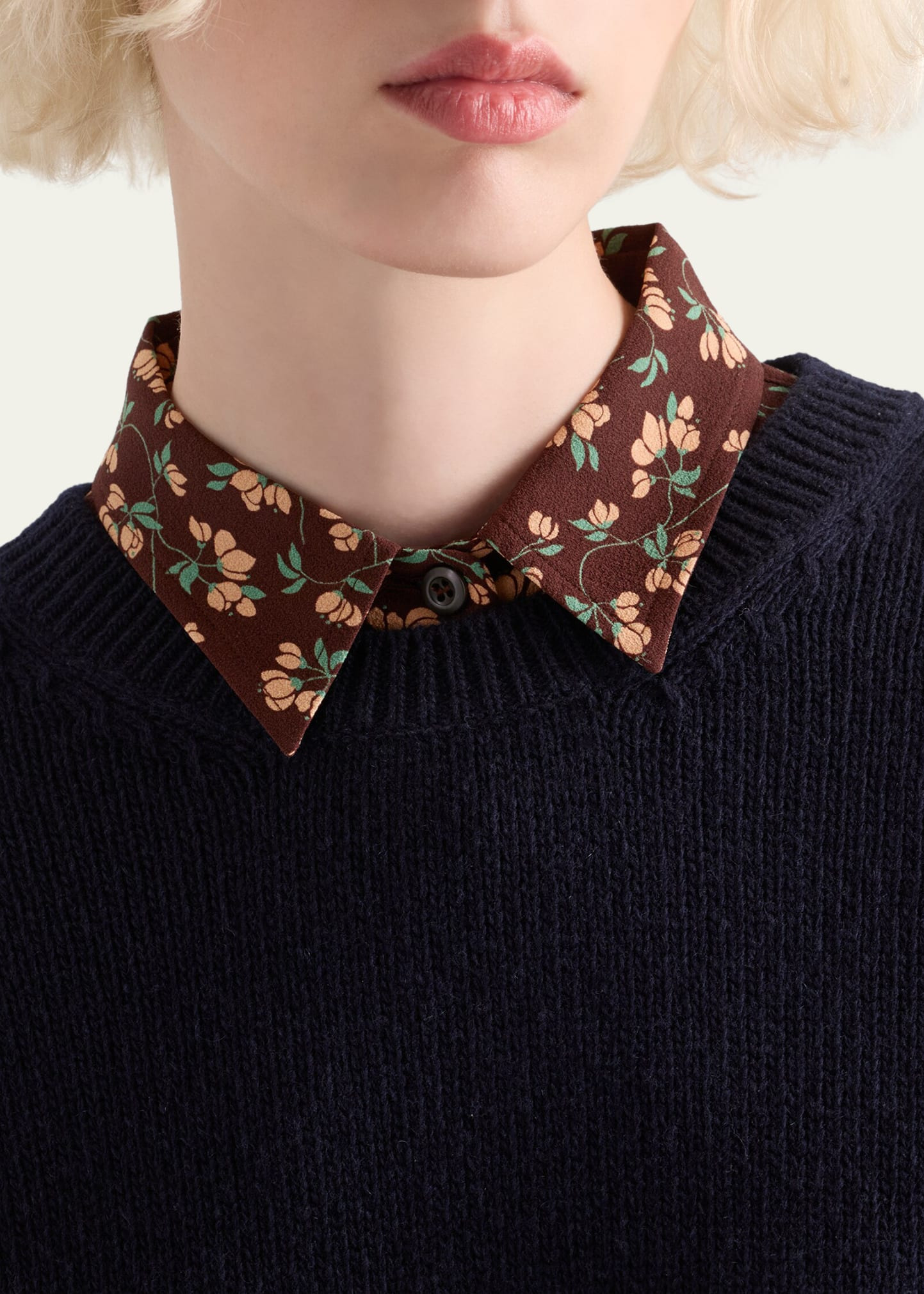 Cashmere Wool Crew-Neck Sweater - 4