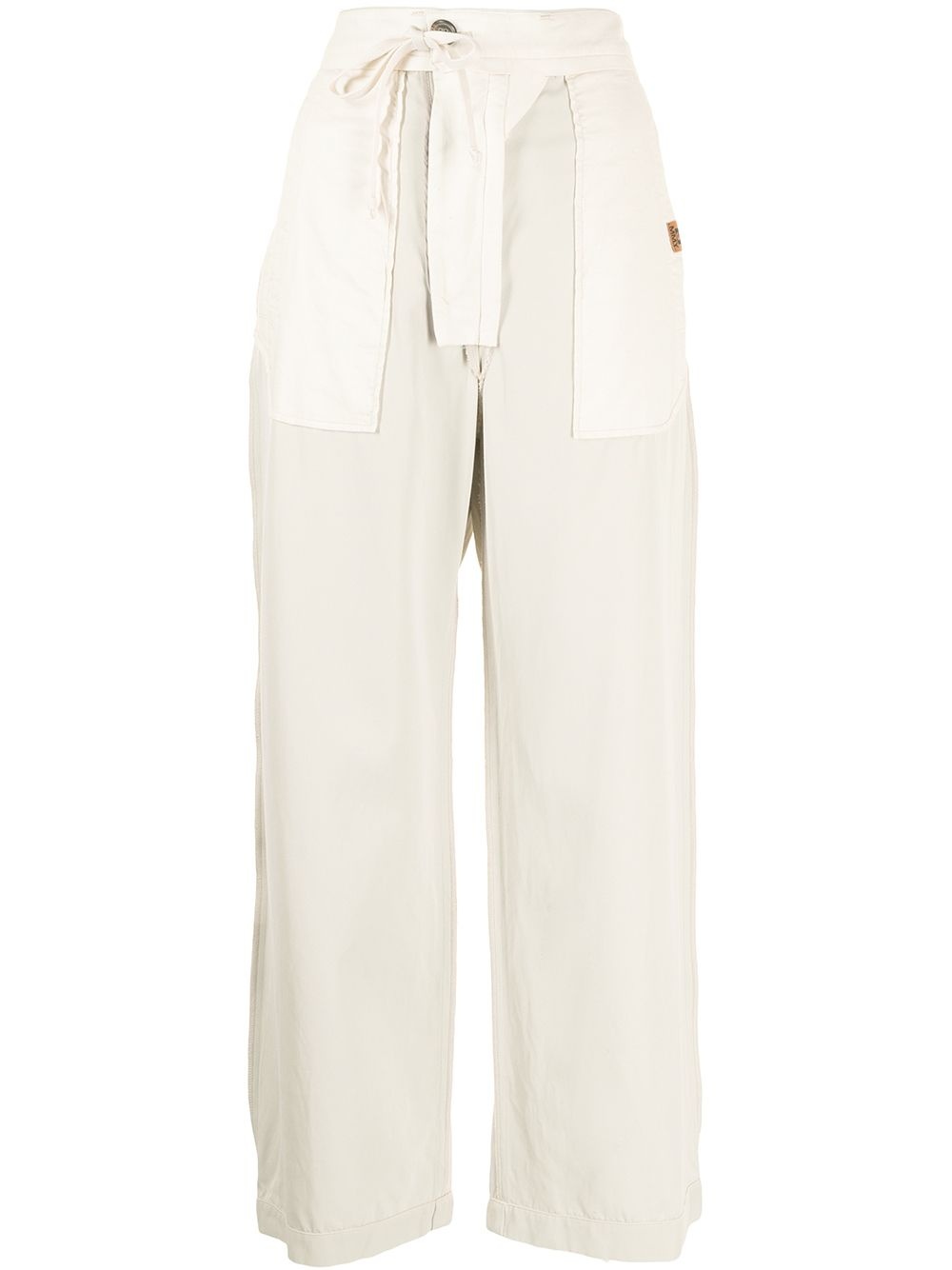 wide-leg high-waisted trousers - 1