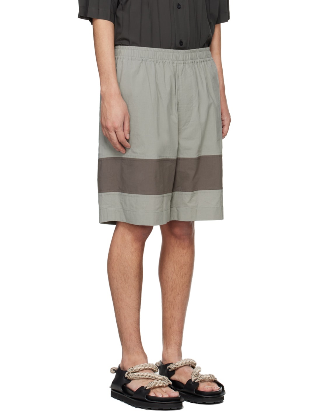 Gray Barrel Shorts - 2