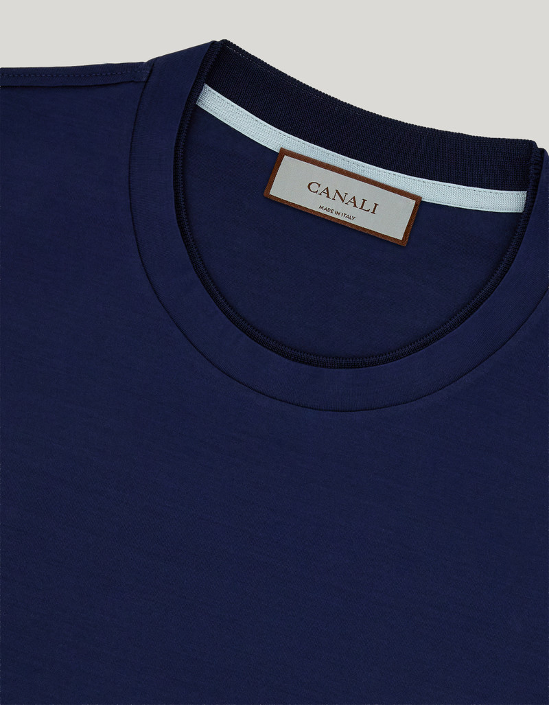 DARK NAVY COTTON T-SHIRT 4
