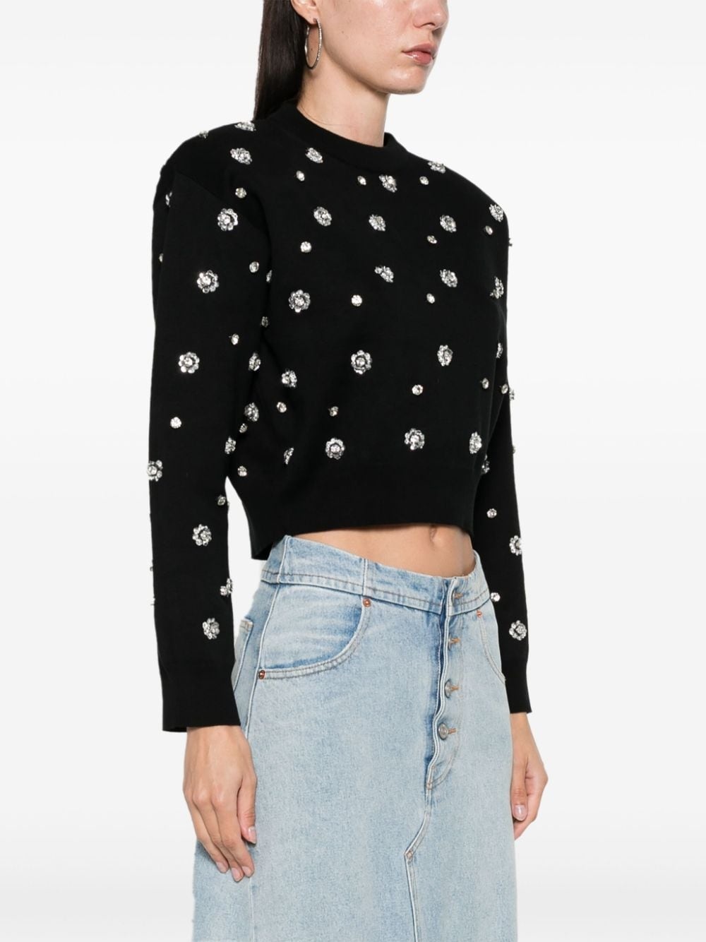 sequin-embellished jumper - 3