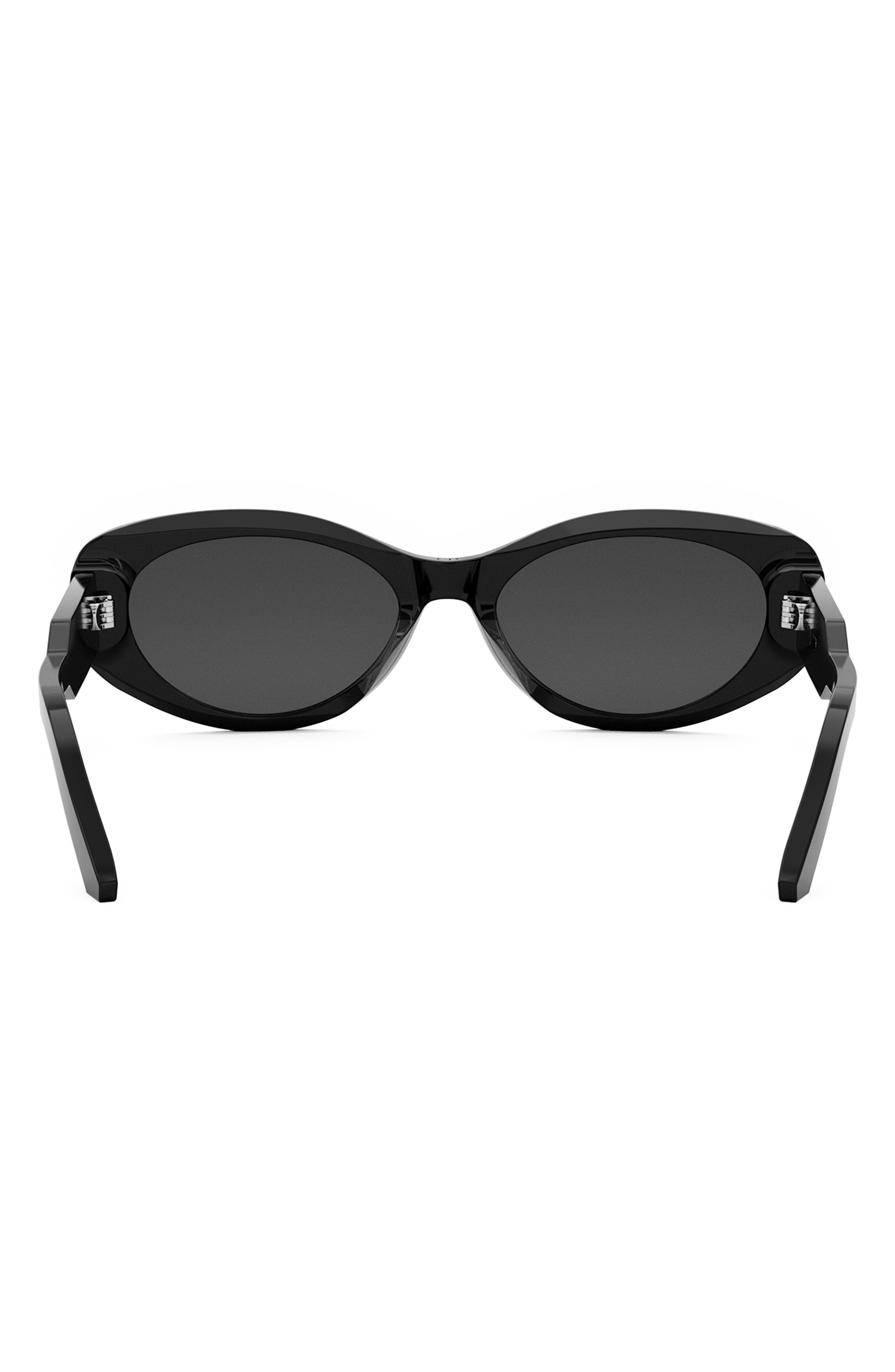 'DiorSignature B8U Butterfly Sunglasses in Shiny Black /Smoke at Nordstrom - 6