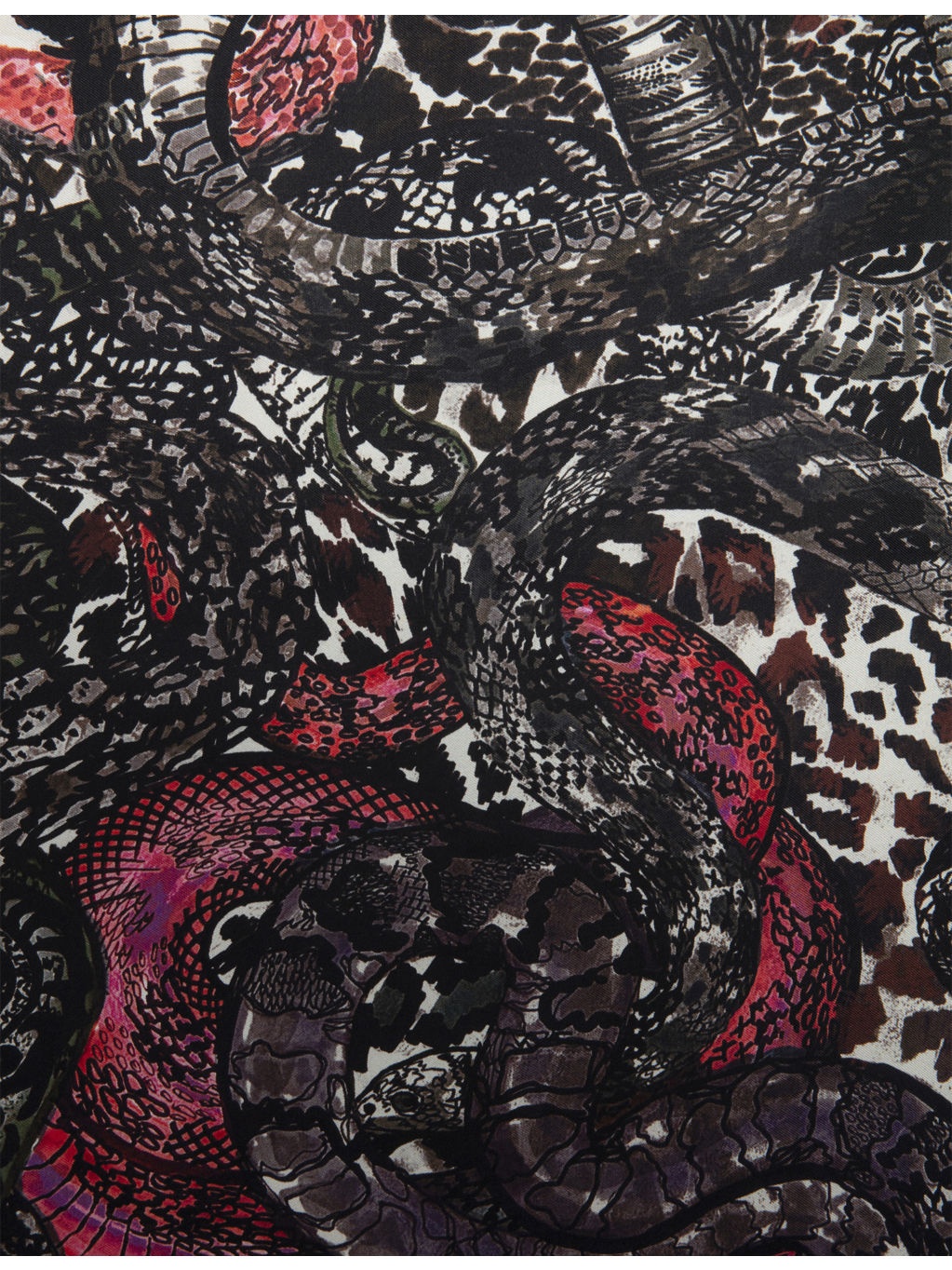 Debbie Snake-Print Viscose and Silk-Blend Scarf - 2
