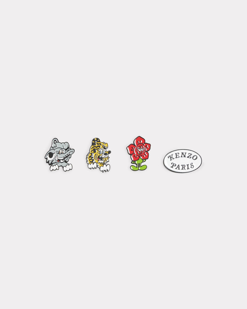 'KENZO VERDY MARKET' pins set 1