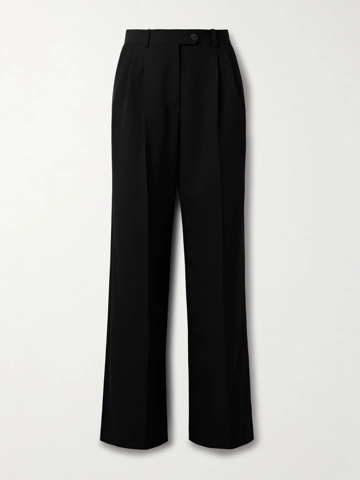 Virgil Pleated Wool-gabardine Wide-leg Pants - 1