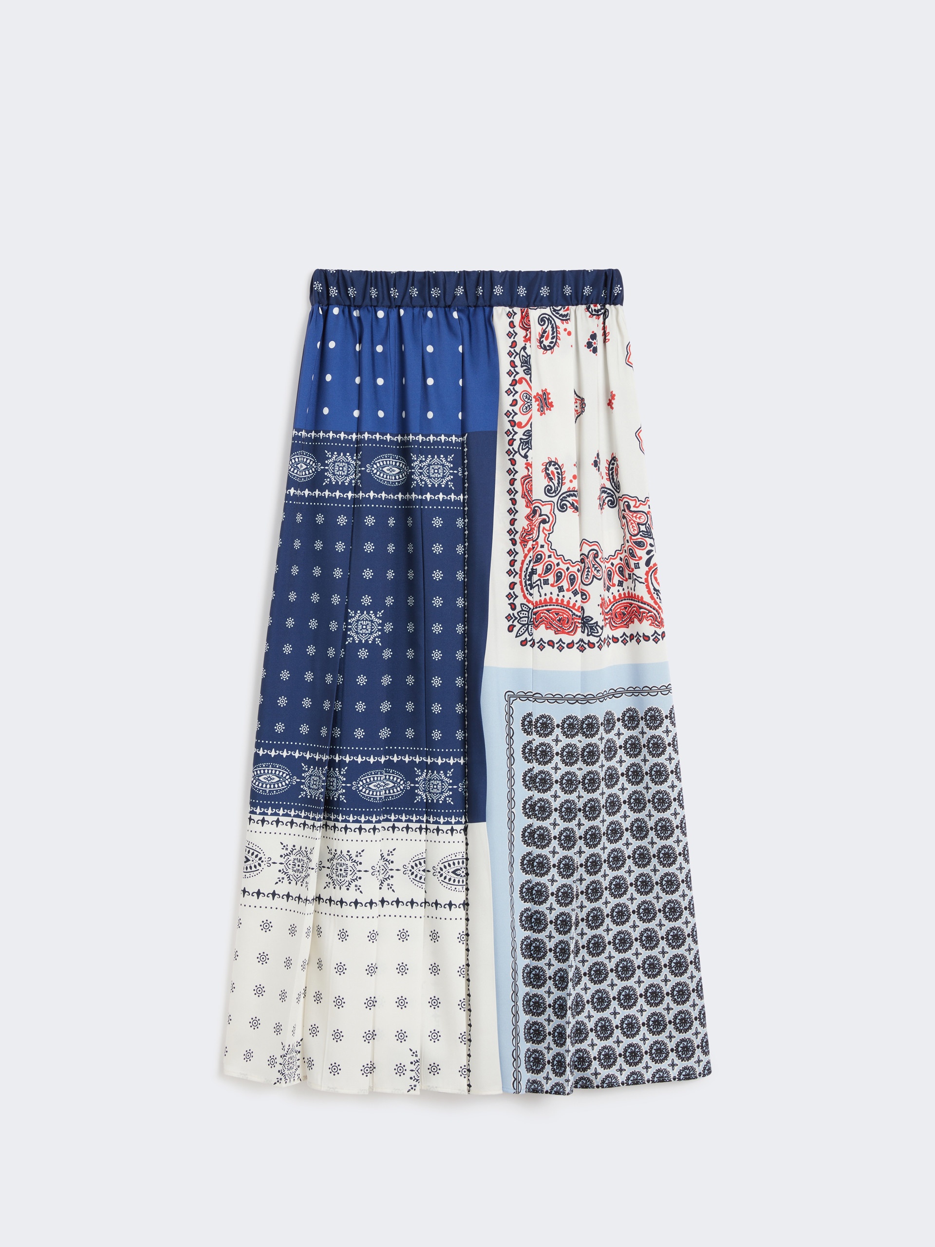 LUNA Printed twill skirt - 1