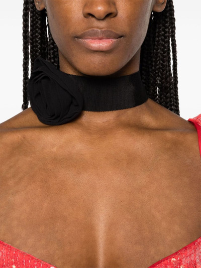 Blumarine floral-brooch choker necklace outlook