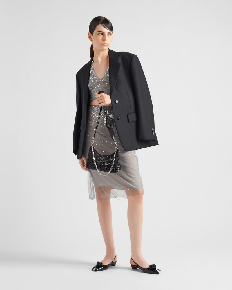 Prada Prada Re-Edition 2005 satin bag with crystals outlook