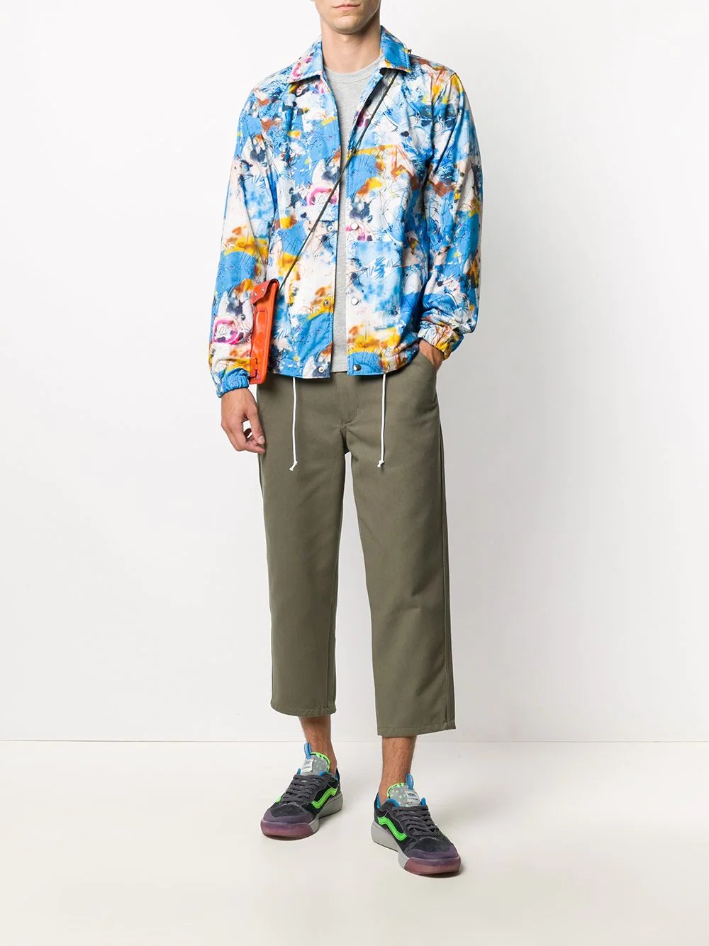 all-over print bomber jacket - 2