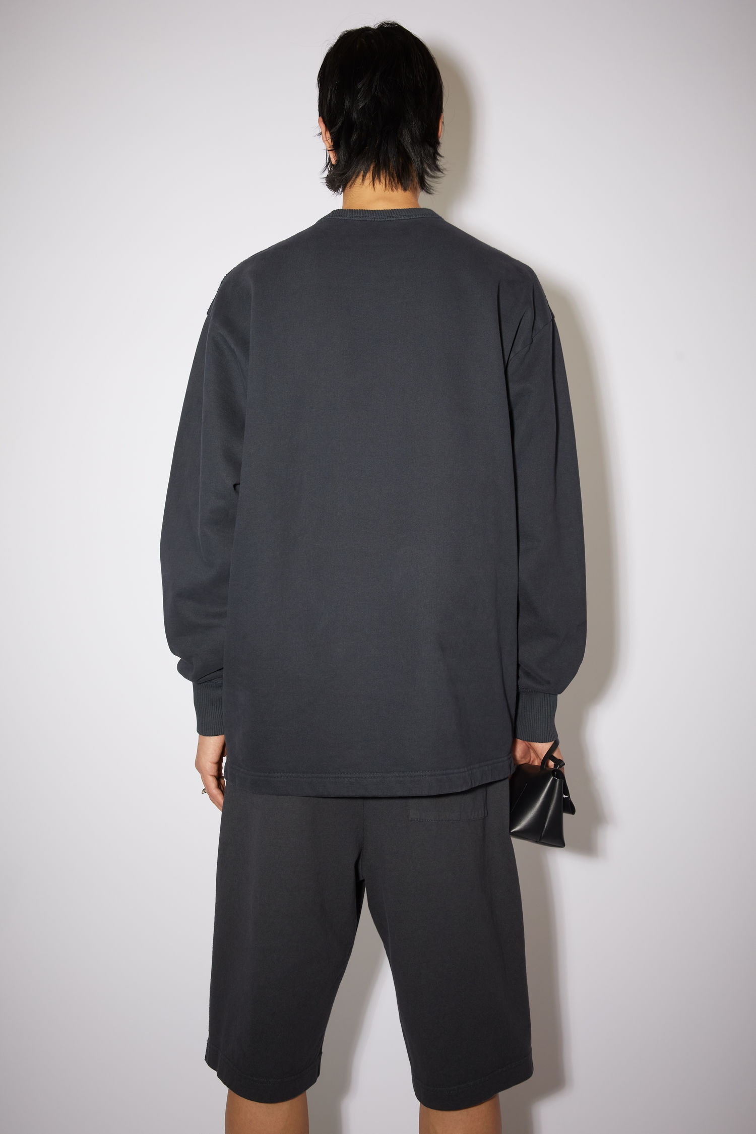 Crew neck sweatshirt - Black - 3