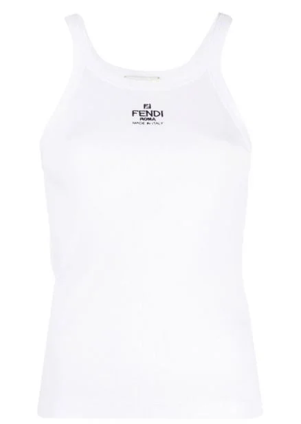 Fendi Sleveeless Top With Logo - 1