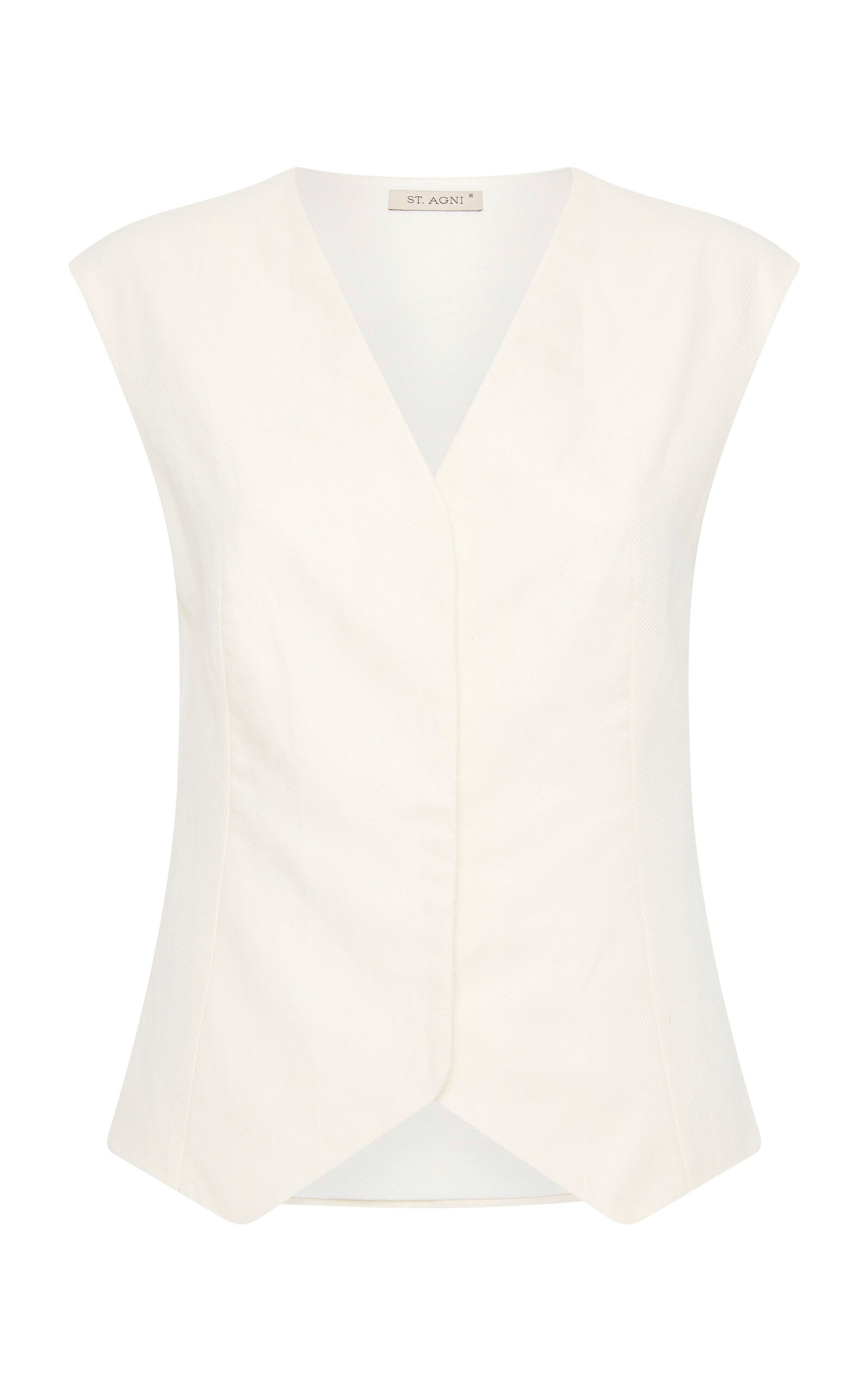 Organic Cotton-Linen Vest black - 1