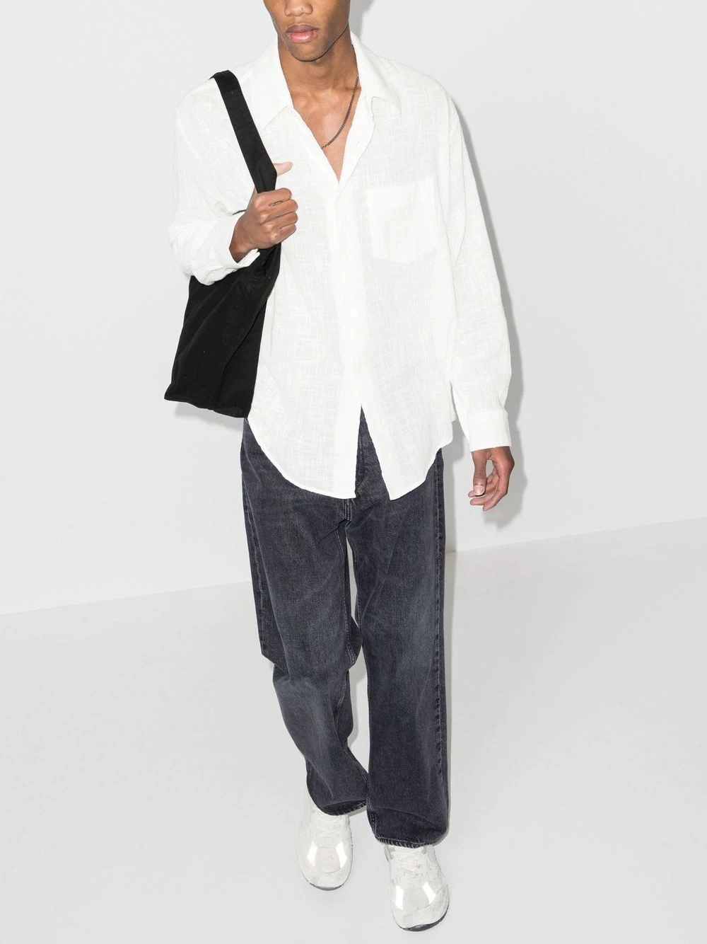 button-front long-sleeve shirt - 4