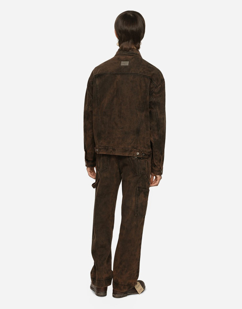 Overdyed denim worker jeans 3