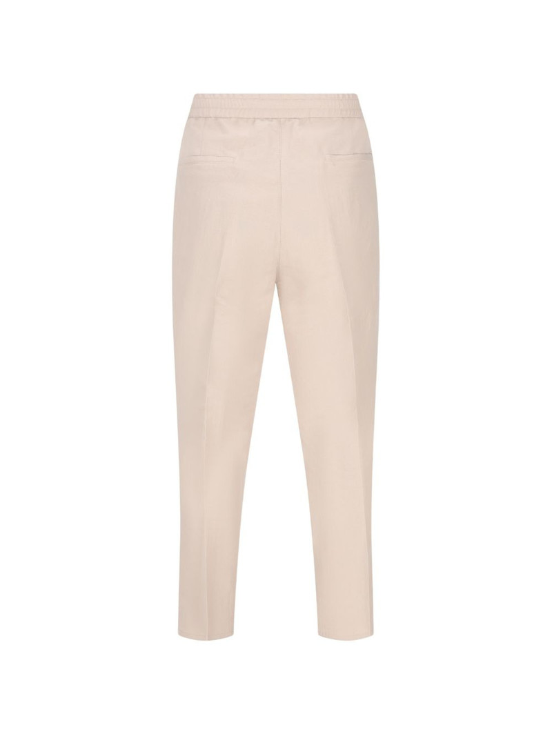 Brunello Cucinelli drawstring tapered trousers outlook