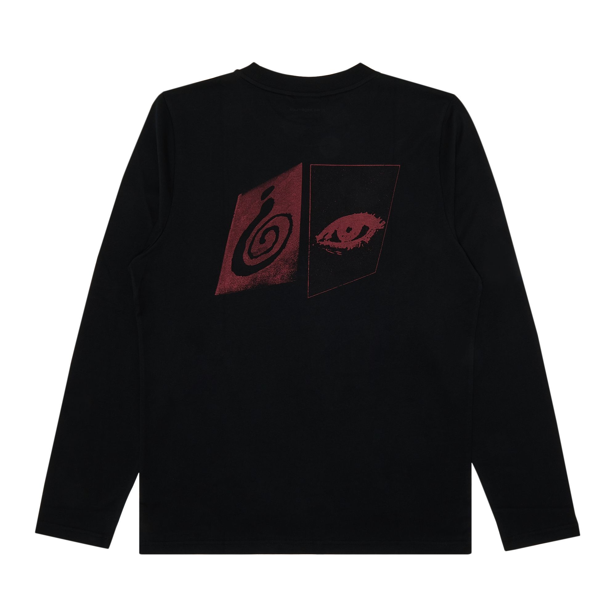Courrèges AC Straight Printed Long-Sleeve T-Shirt 'Black' - 2