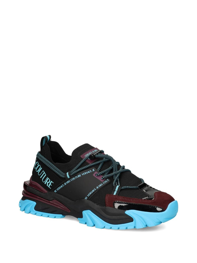 VERSACE JEANS COUTURE lace-up panelled sneakers outlook
