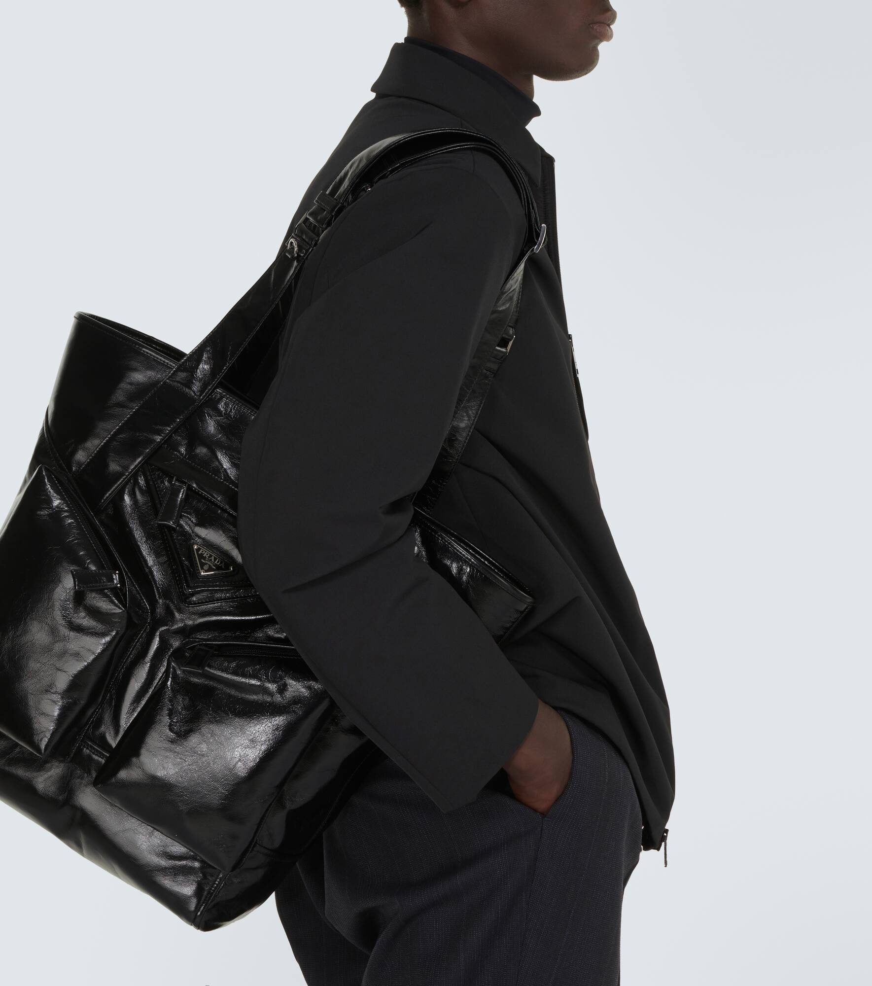 Leather tote bag - 3