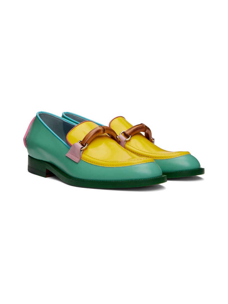 Green & Yellow Memphis Loafers 4