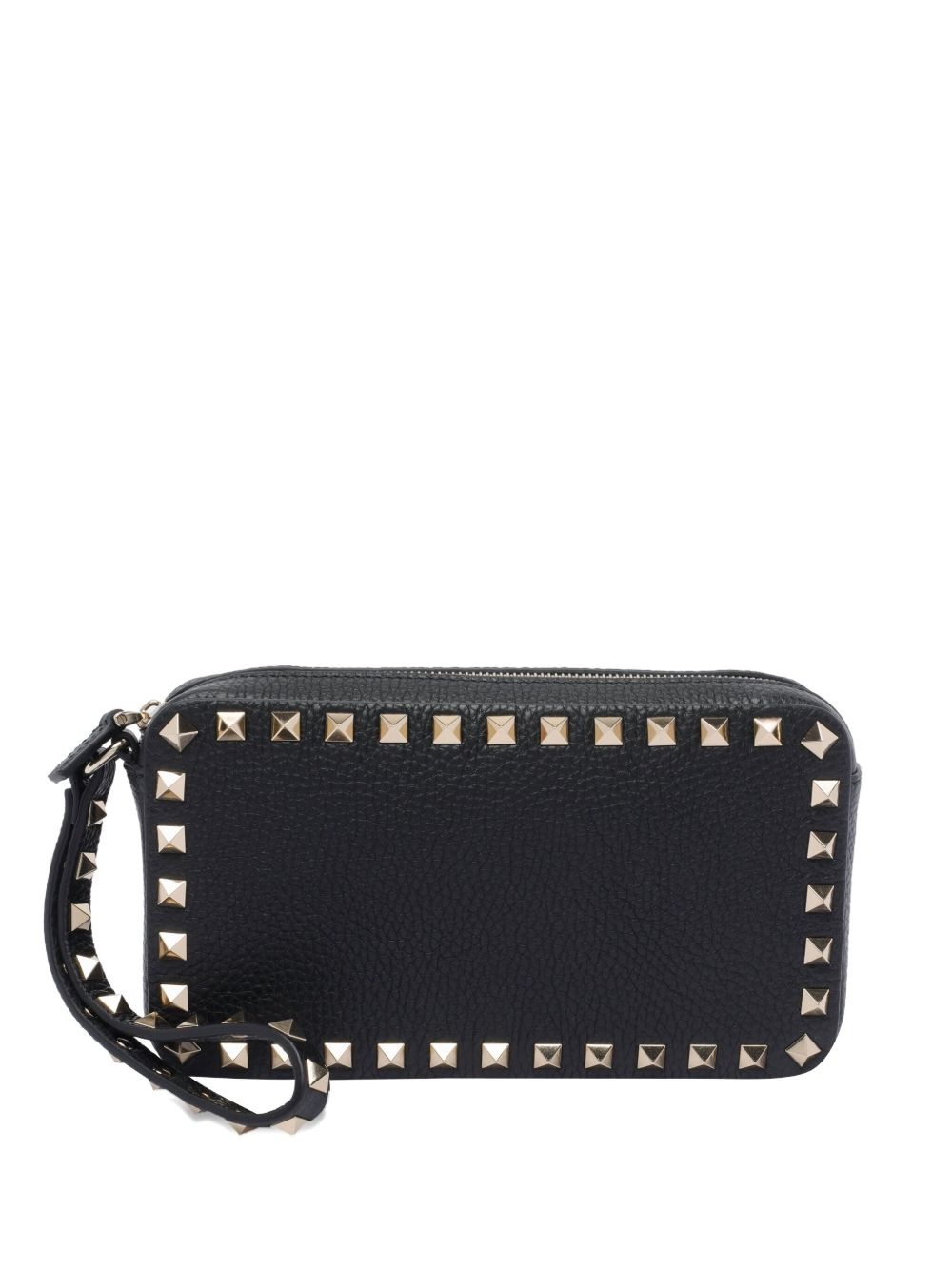 stud-embellished zip-closure bag - 1
